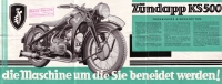 Zündapp KS 500 Prospekt ca. 1936