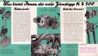 Zündapp KS 500 Prospekt ca. 1936