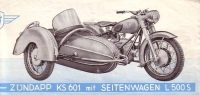 Zündapp KS 601 brochure 1952