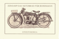 Preview: Zündapp Einheitsmodell 1,4 / 4,5 PS Prospekt 1926 Preview: Zündapp Einheitsmodell 1,4 / 4,5 PS Prospekt 1926