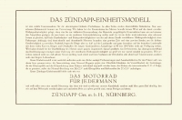Preview: Zündapp Einheitsmodell 1,4 / 4,5 PS Prospekt 1926 Preview: Zündapp Einheitsmodell 1,4 / 4,5 PS Prospekt 1926