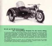 Zündapp KS 601 KS 601 Sport Prospekt 1954
