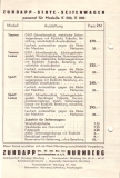 Zündapp Preisliste Nr. 58 1.1.1935