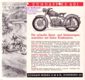 Zündapp Programm ca. 1950