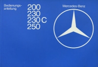 Mercedes-Benz 200-250 Bedienungsanleitung 1.1980