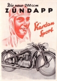 Zündapp OK 200 Prospekt 1934