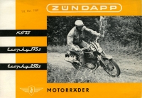 Preview: Zündapp KS 75, Trophy 175S + Trophy 250S Prospekt 1961 Preview: Zündapp KS 75, Trophy 175S + Trophy 250S Prospekt 1961