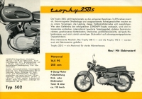 Zündapp KS 75, Trophy 175S + Trophy 250S Prospekt 1961