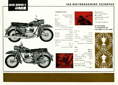 Preview: MZ ES 250/1 Prospekt 1966