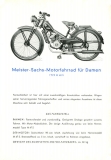 Meister Motorfahrrad M 47 S und 48 S Prospekt ca. 1949