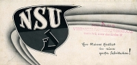 NSU motorcycle program 1933