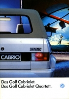 VW Golf 1 Cabriolet brochure 8.1990