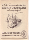 Bastert Einspurauto Prospekt 1951