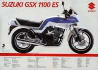 Suzuki GSX 1100 ES, back GSX 1100 E brochure 1984