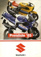 Suzuki pricelist 1985