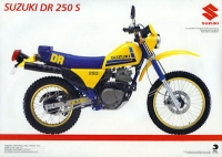 Suzuki DR 250 S + DR 600 S brochure 1985