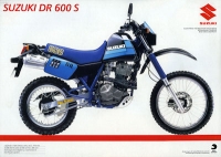Preview: Suzuki DR 250 S + DR 600 S Prospekt 1985