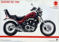 Suzuki GV 700 + GV 1200 brochure 1985