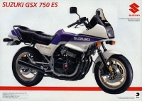 Suzuki GSX 750 ES + GSX 750 EF brochure 1985