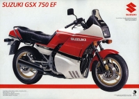 Preview: Suzuki GSX 750 ES + GSX 750 EF Prospekt 1985