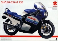 Suzuki GSX-R 750 + GSX-R 750 Racing Prospekt 1985