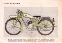 Brennabor Motorfahrrad Prospekt 3/1937