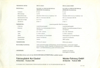 Preview: Goebel / Meister KM 25 Luxus Sport Prospekt 1971