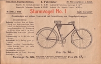 Sturmvogel Fahrrad Programm 1911