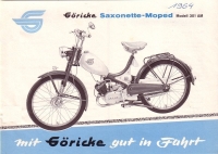 Preview: Göricke Saxonette-Moped Modell 301 AM Prospekt 1964 Preview: Göricke Saxonette-Moped Modell 301 AM Prospekt 1964
