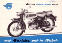 Preview: Göricke Kleinkraftrad Modell 348 Prospekt 1964 Preview: Göricke Kleinkraftrad Modell 348 Prospekt 1964