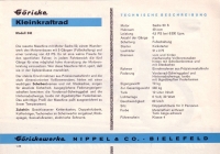 Preview: Göricke Kleinkraftrad Modell 348 Prospekt 1964 Preview: Göricke Kleinkraftrad Modell 348 Prospekt 1964