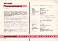 Preview: Göricke Transportmoped Modell 311 Prospekt 1964 Preview: Göricke Transportmoped Modell 311 Prospekt 1964
