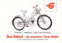 Preview: Göricke Moped Diva Rekord 301 Prospekt 11.1960 Preview: Göricke Moped Diva Rekord 301 Prospekt 11.1960