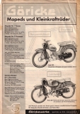 Preview: Göricke Mopeds u. Kleinkrafträder Prospekt 1960er Jahre Preview: Göricke Mopeds u. Kleinkrafträder Prospekt 1960er Jahre