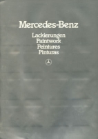 Mercedes-Benz colors brochure 6.1982