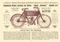 Hammonia Motorrad und Fahrrad Programm 1905