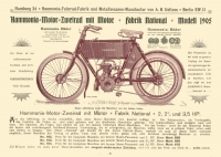 Hammonia Motorcycle and bicycle program 1905