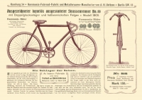 Hammonia Motorrad und Fahrrad Programm 1905