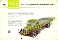Büssing Typ 7500 Prospekt 7.1954