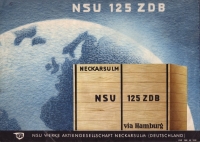 Preview: NSU 125 ZDB Prospekt ca.1940 Preview: NSU 125 ZDB Prospekt ca.1940