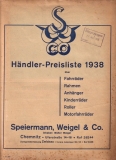Esweco Händlerpreisliste 1938