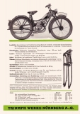 Triumph Motorfahrrad Prospekt 1937