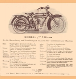 Triumph Modell T 550ccm 16PS Prospekt 1927