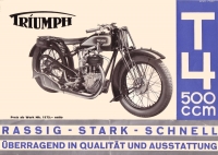 Preview: Triumph Modell T 4 Prospekt brochure ca. 1928