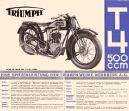 Preview: Triumph Modell T 4 Prospekt brochure ca. 1928