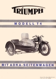 Preview: Triumph Modell T 4 Prospekt brochure ca. 1928