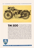 Triumph TM 500 und STM Prospekt 1934