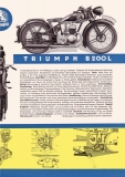 Preview: Triumph B 200, B 200 L und B 200 LF Prospekt 1937