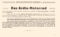 Ardie Minimax brochure 1921