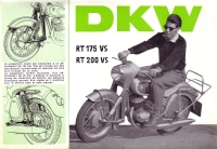 DKW RT 175 VS und RT 200 VS Prospekt ca. 1955